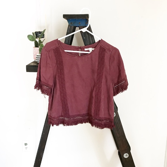 Cropped Boho Tee - Picture 1 of 3